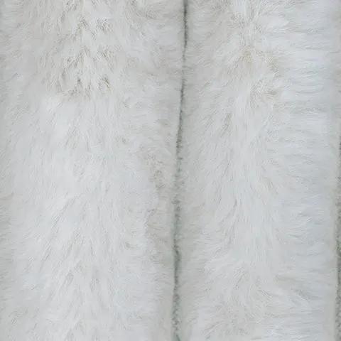 Stupendous Sectional stationary white faux fur upholstery by Unique Piece Furniture on Tampa Home & Garden Store