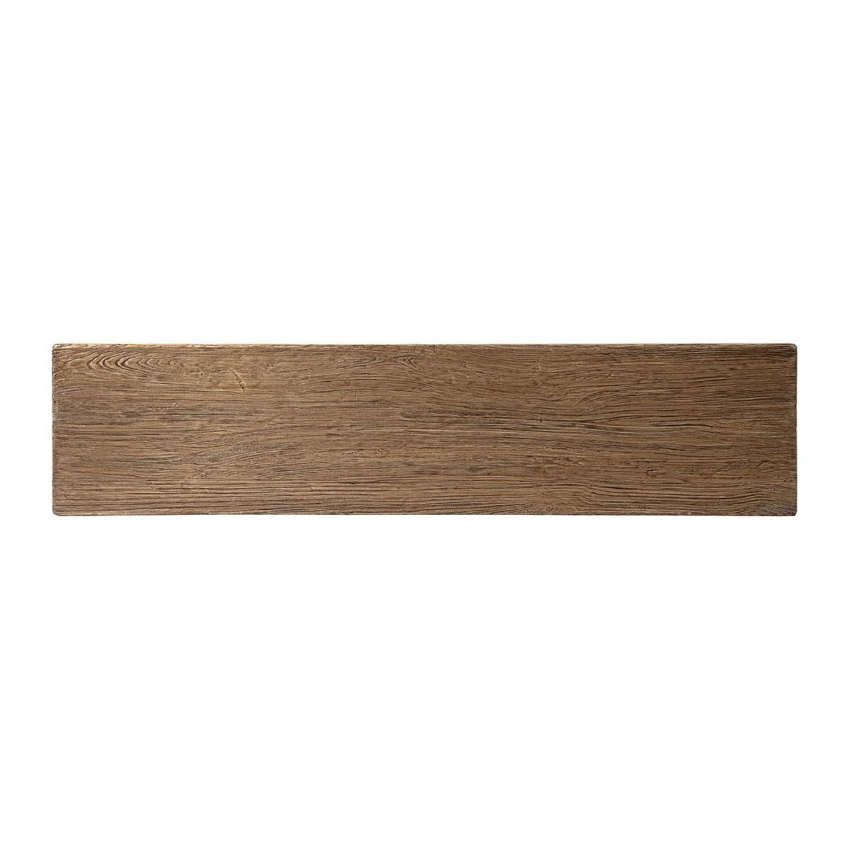 Trestle coffee table solid reclaimed elm top in dark brown by HouseOfZazla on Tampa Home & Garden Store
