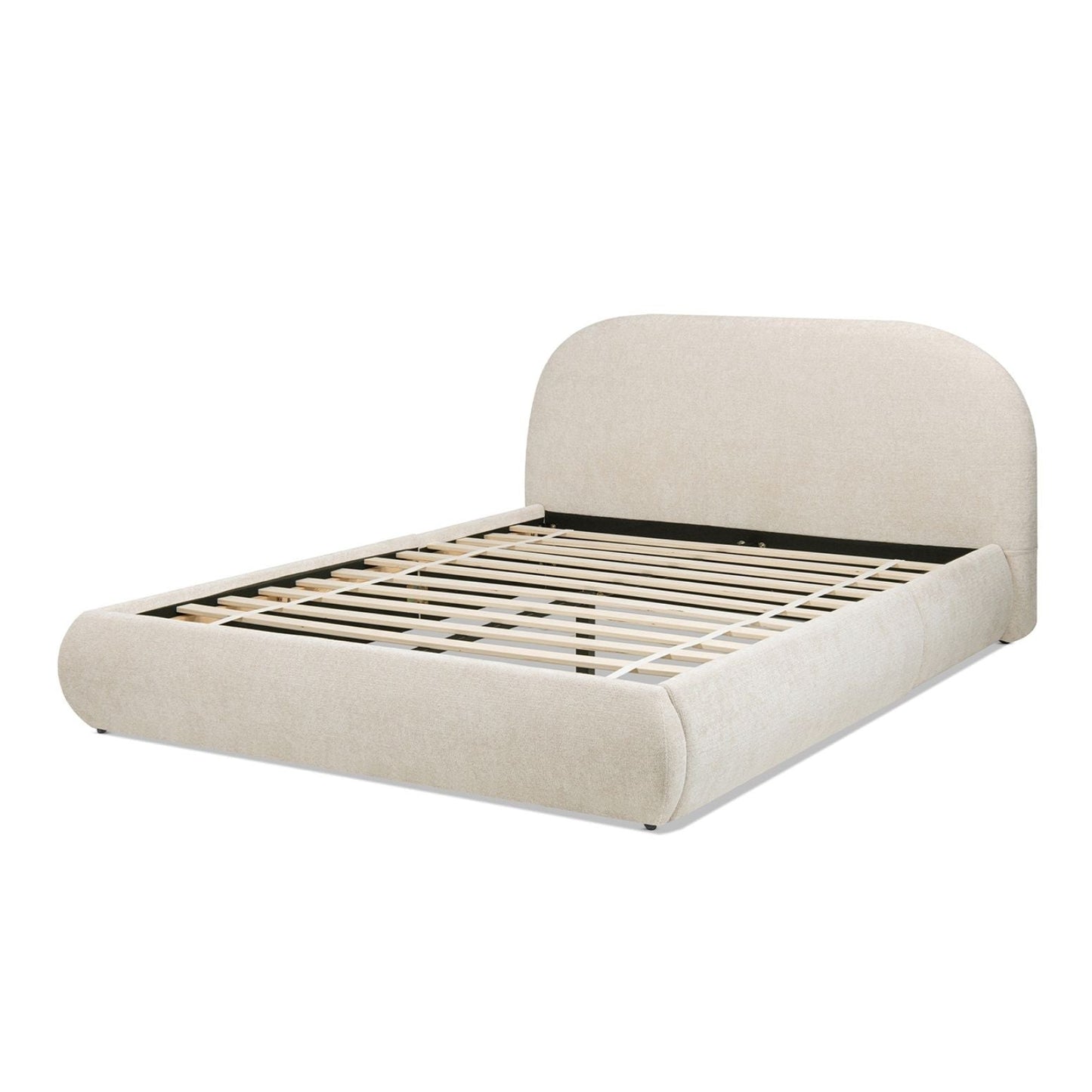 Archie Puffy Upholstered Platform Bed and Frame