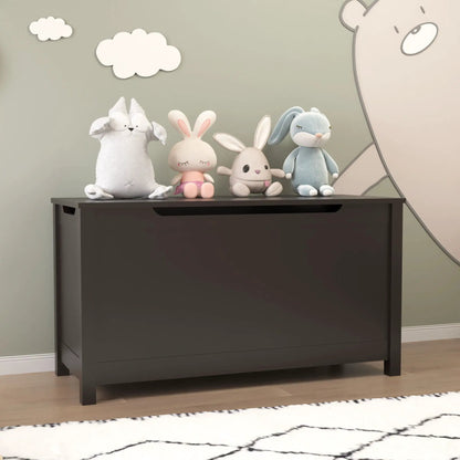 Toy Box Storage With Safety Hinged Lid For Kids