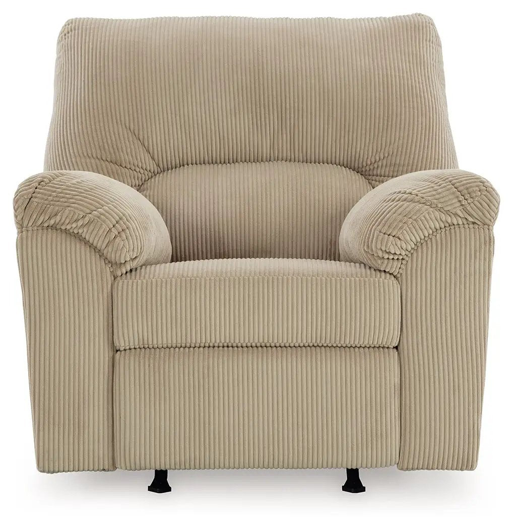 SimpleJoy Rocker Recliner beige corduroy upholstery by Unique Piece Furniture on Tampa Home & Garden Store