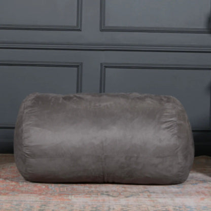 Michael Modern Cylindrical Suede Bean Bag Chair
