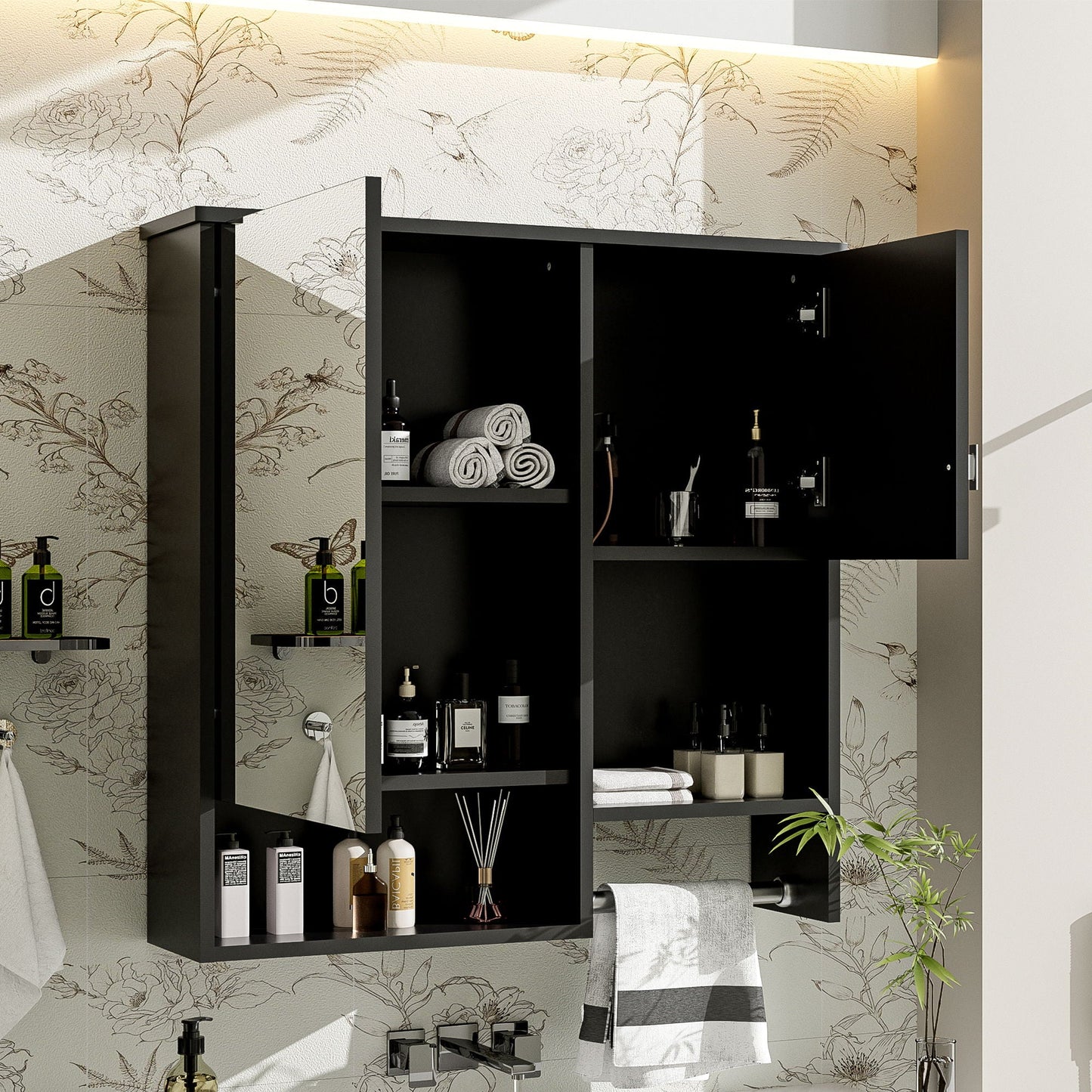 Modern Wall Mounted Bathroom Cabinet With Mirror