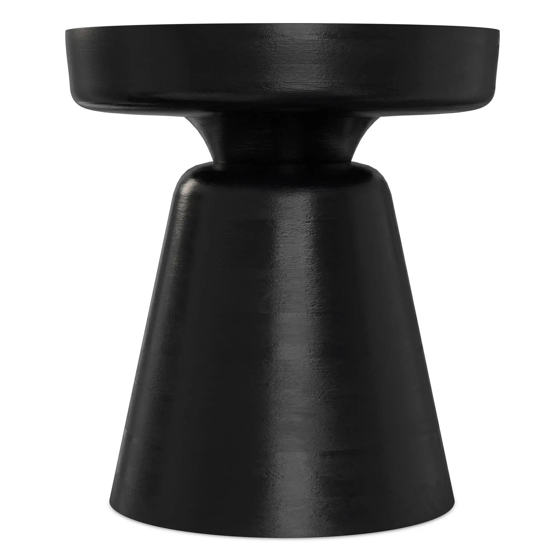 Robbie Handcrafted Accent Table by Unique Piece Furniture, black pedestal base with round top on Tampa Home & Garden Store