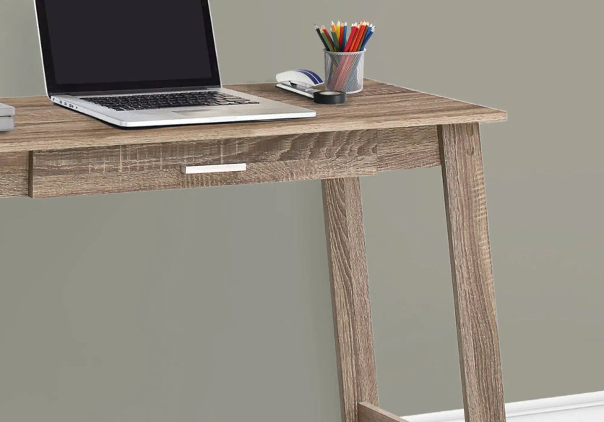 Wooden writing desk with storage drawer and laptop for home office Unique Piece Furniture on Tampa Home & Garden Store