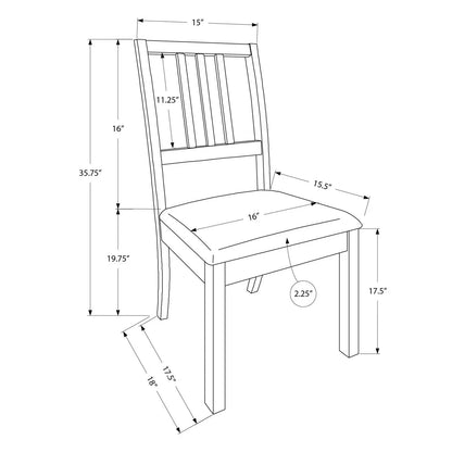 Dining chair set of 2, brown upholstered chairs by Unique Piece Furniture on Tampa Home & Garden Store
