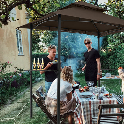 Outdoor Grill Gazebo and Steel Frame Canopy