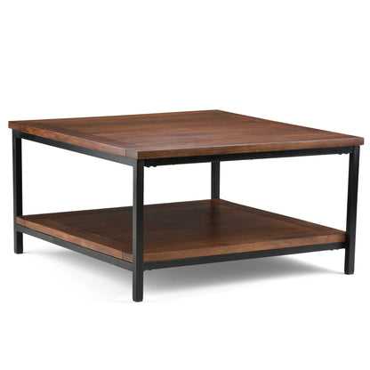 Skyler Solid Mango Wood Table and Metal Base