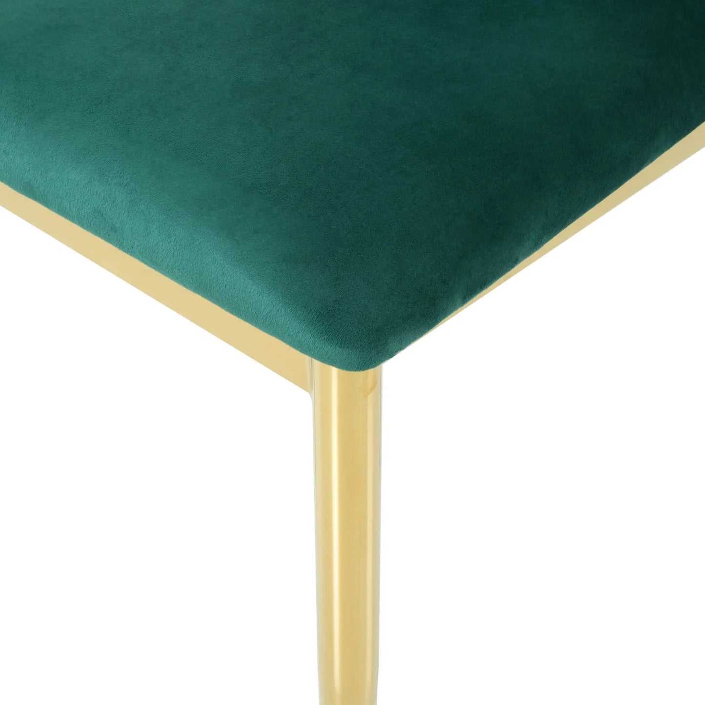 Modern dining chair teal velvet upholstery with gold legs Unique Piece Furniture on Tampa Home & Garden Store