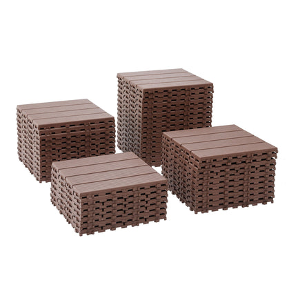 Interlocking Wood Deck Tiles And Outdoor Patio