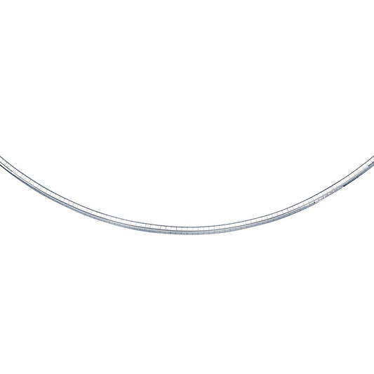 14k white gold omega chain necklace 3 mm by Bids.com on Tampa Home & Garden Store