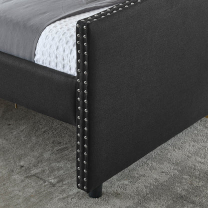 Upholstered Tufted Daybed with Storage Drawers