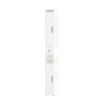 Slim Tall Bath Cabinet With Adjustable Shelves
