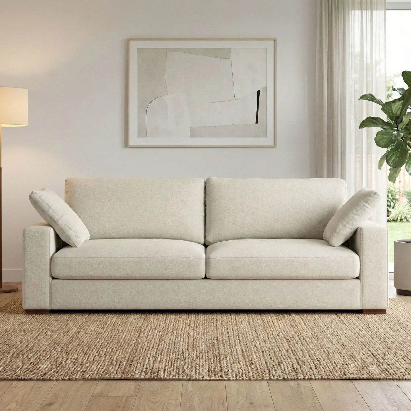 Charlie Deep Seater Sofa With Plush Seats