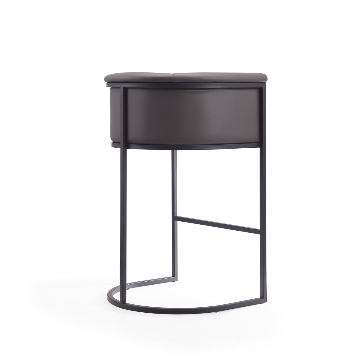 Cosmopolitan Counter Height Stool with upholstered seat and black metal frame HouseOfZazla on Tampa Home & Garden Store