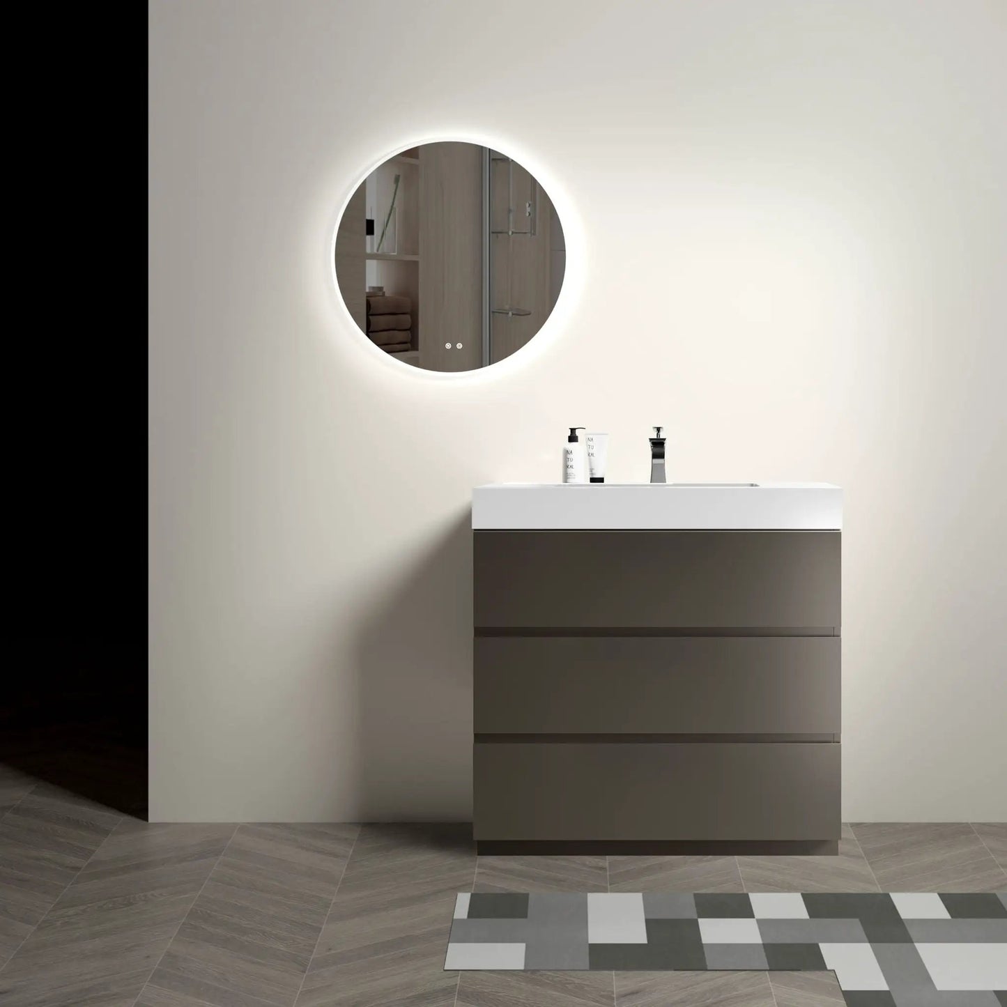 Alice Bathroom Vanity With Sink and Large Storage