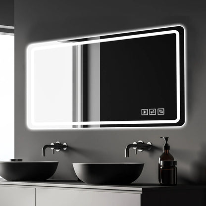 Frameless LED Bathroom Mirror Anti Fog Lights