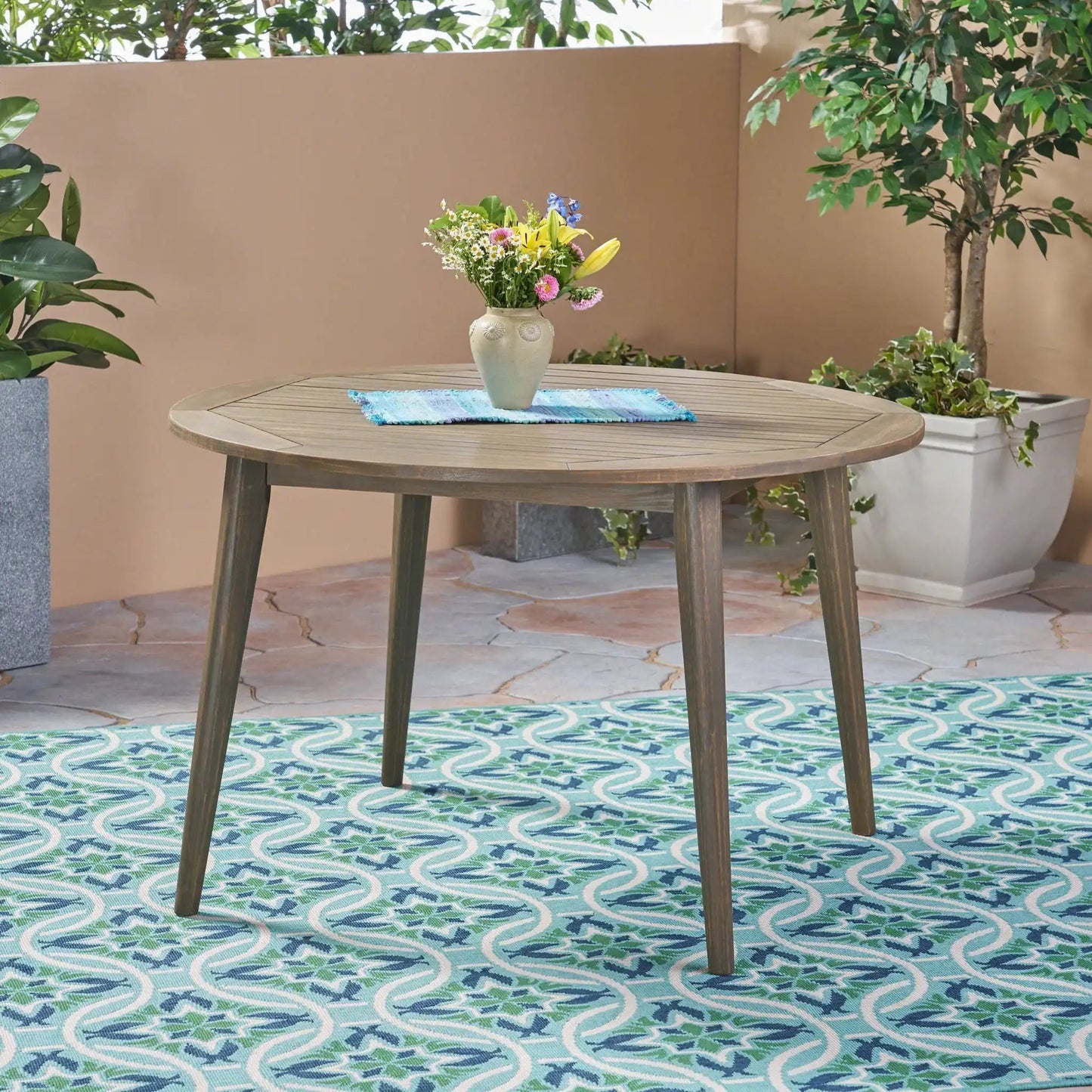 Stamford Outdoor Acacia Wood Dining Table