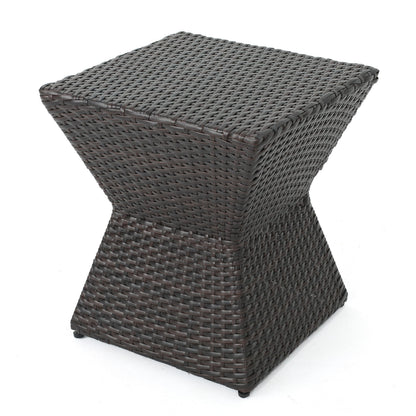 Calhoun Brown Wicker Outdoor Patio Table