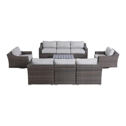 Durable Aluminum Wicker Sofa and Cushions