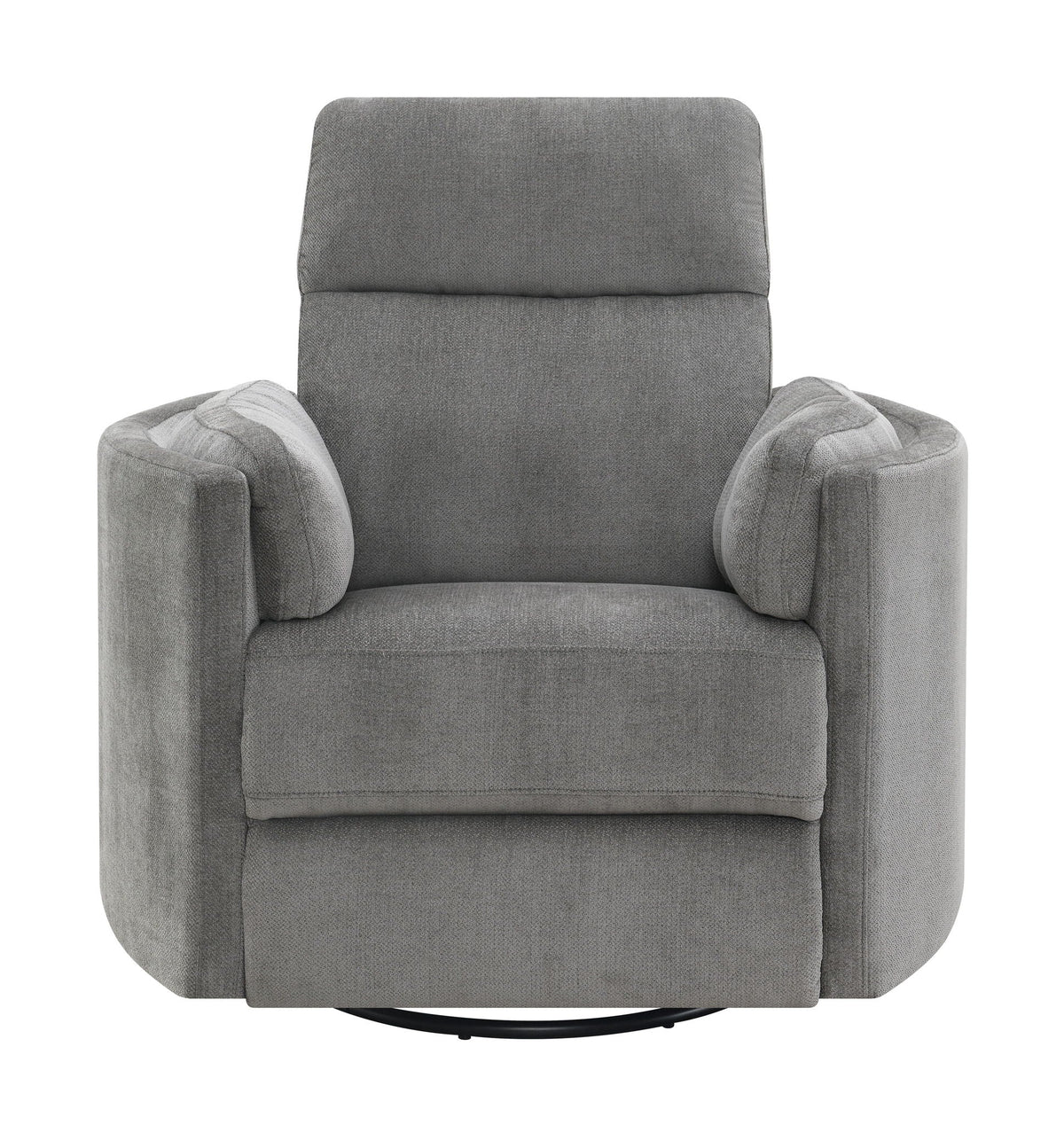 Sagen Glider Recliner Swivel Chair gray textured fabric by HouseOfZazla on Tampa Home & Garden Store