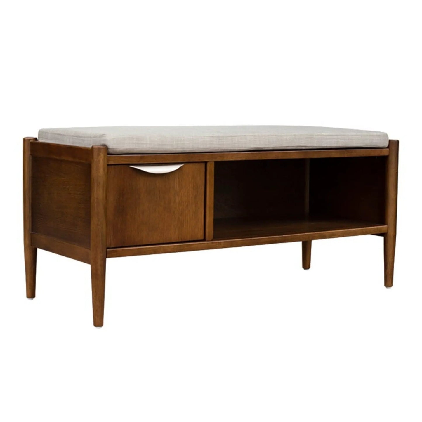 Accent Storage Bench With Upholstered Cushion