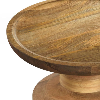 Haynes Handcrafted Wooden Accent Side Table
