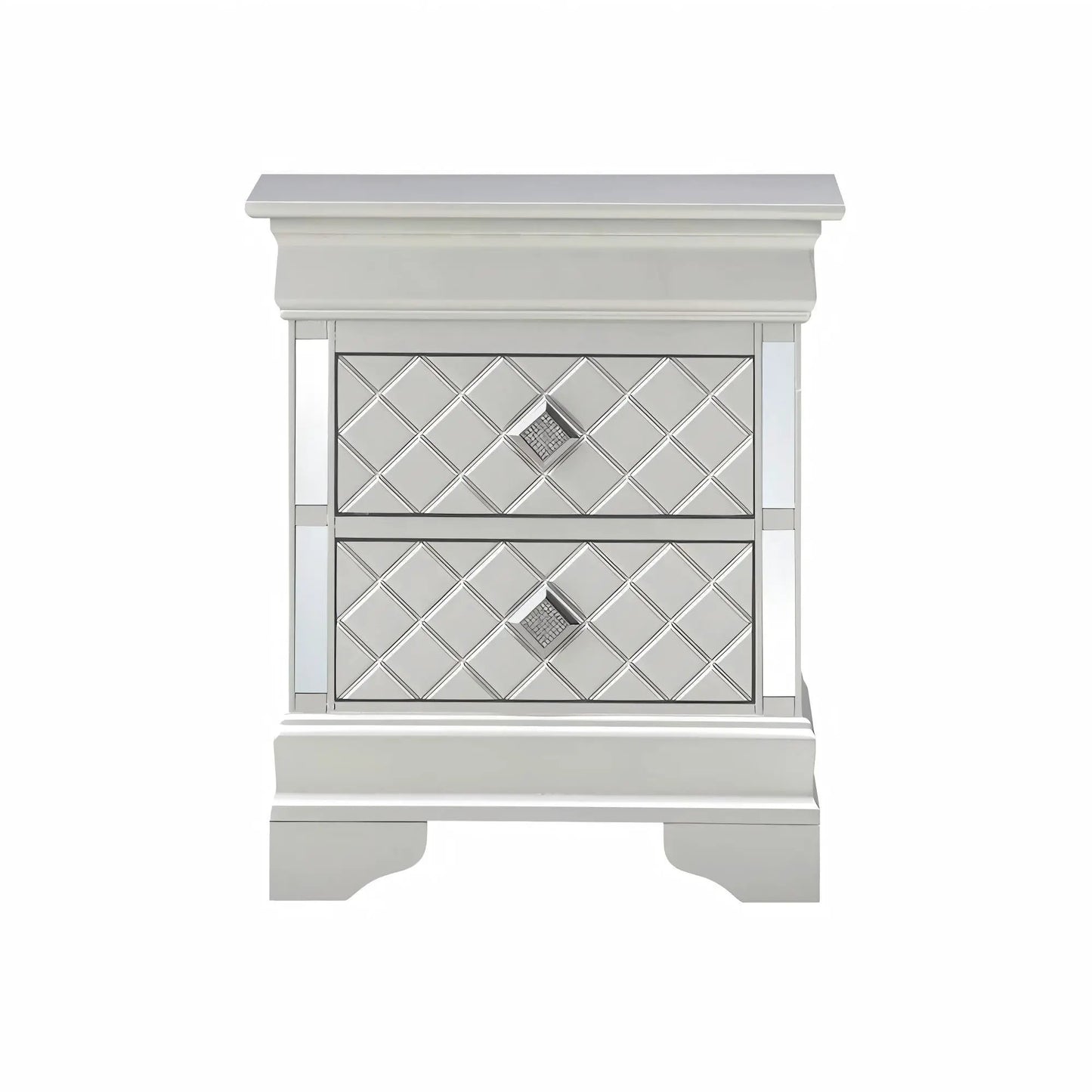 Verona Nightstand with Crystal Drawer Pulls