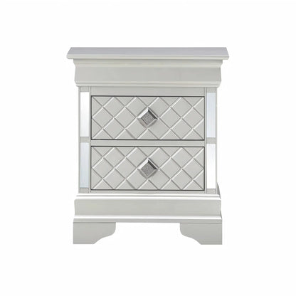 Verona Nightstand with Crystal Drawer Pulls