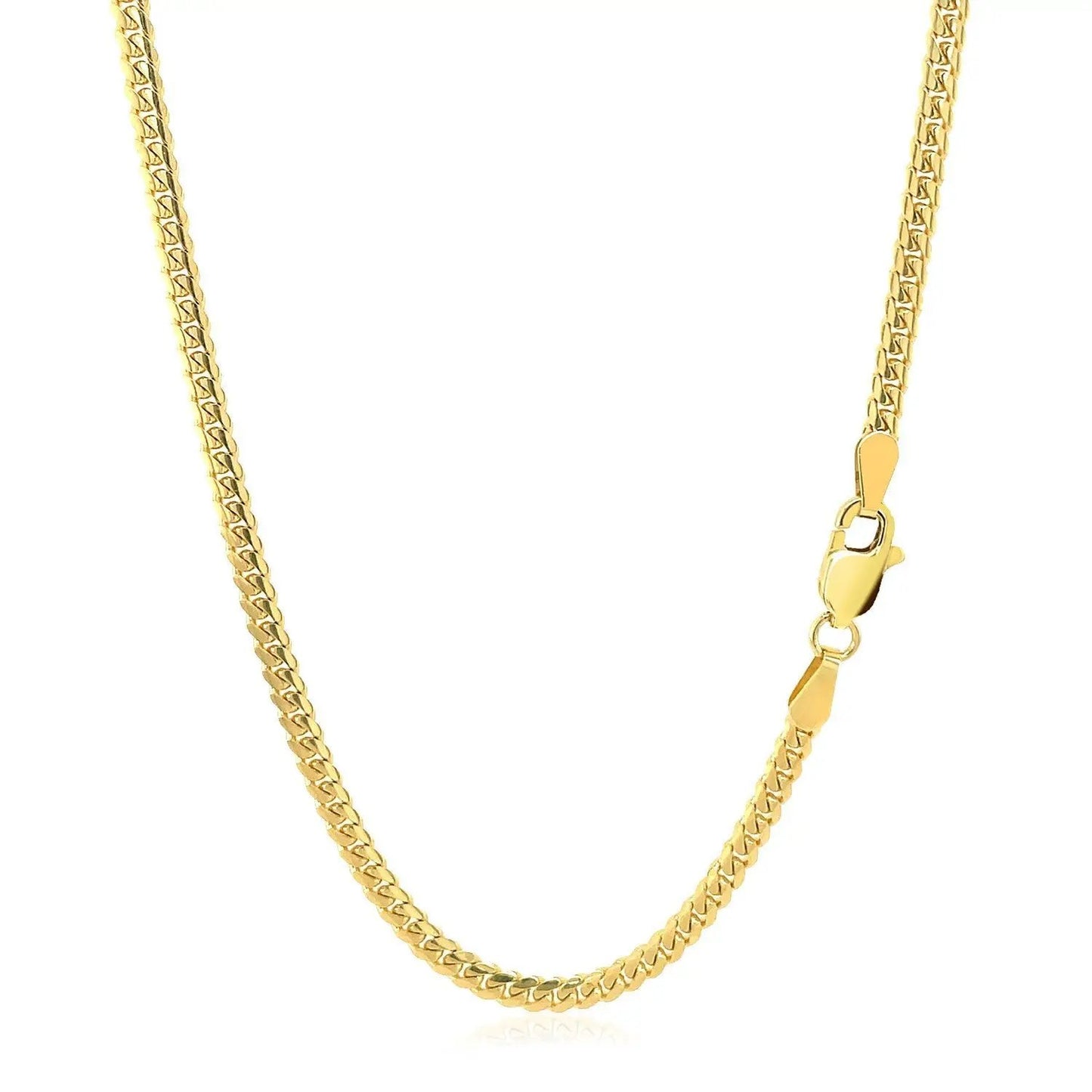 10k yellow gold Miami Cuban chain necklace 2.60 mm with lobster clasp Bids.com on Tampa Home & Garden Store