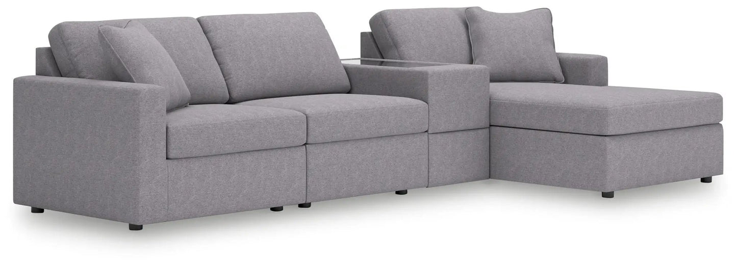 Modmax Sectional in Granite Performance Fabric