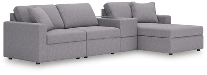 Modmax Sectional in Granite Performance Fabric