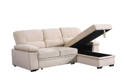Kipling Reversible Sleeper Sectional Sofa Chaise