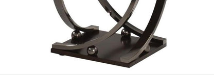 Isiah coffee table with dark metal circular ring base HouseOfZazla on Tampa Home & Garden Store
