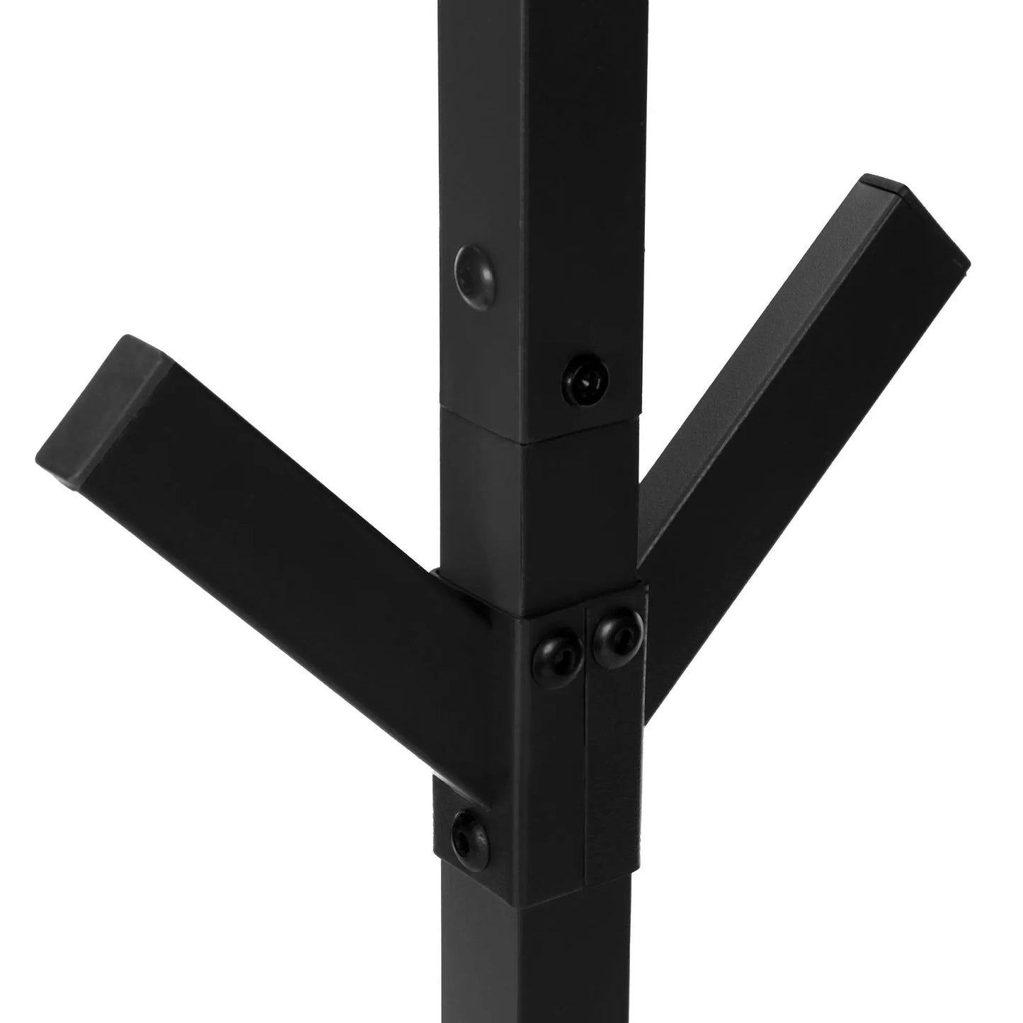 Freestanding coat rack with 8 hooks in black metal by Unique Piece Furniture on Tampa Home & Garden Store
