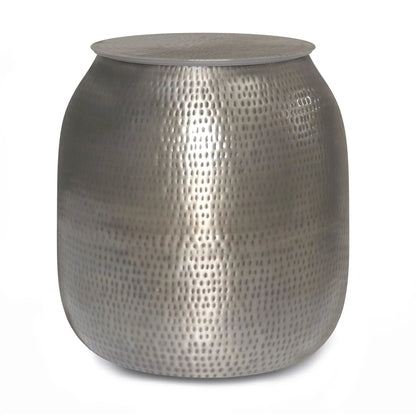 Griffen Handcrafted Metal Storage Accent Table