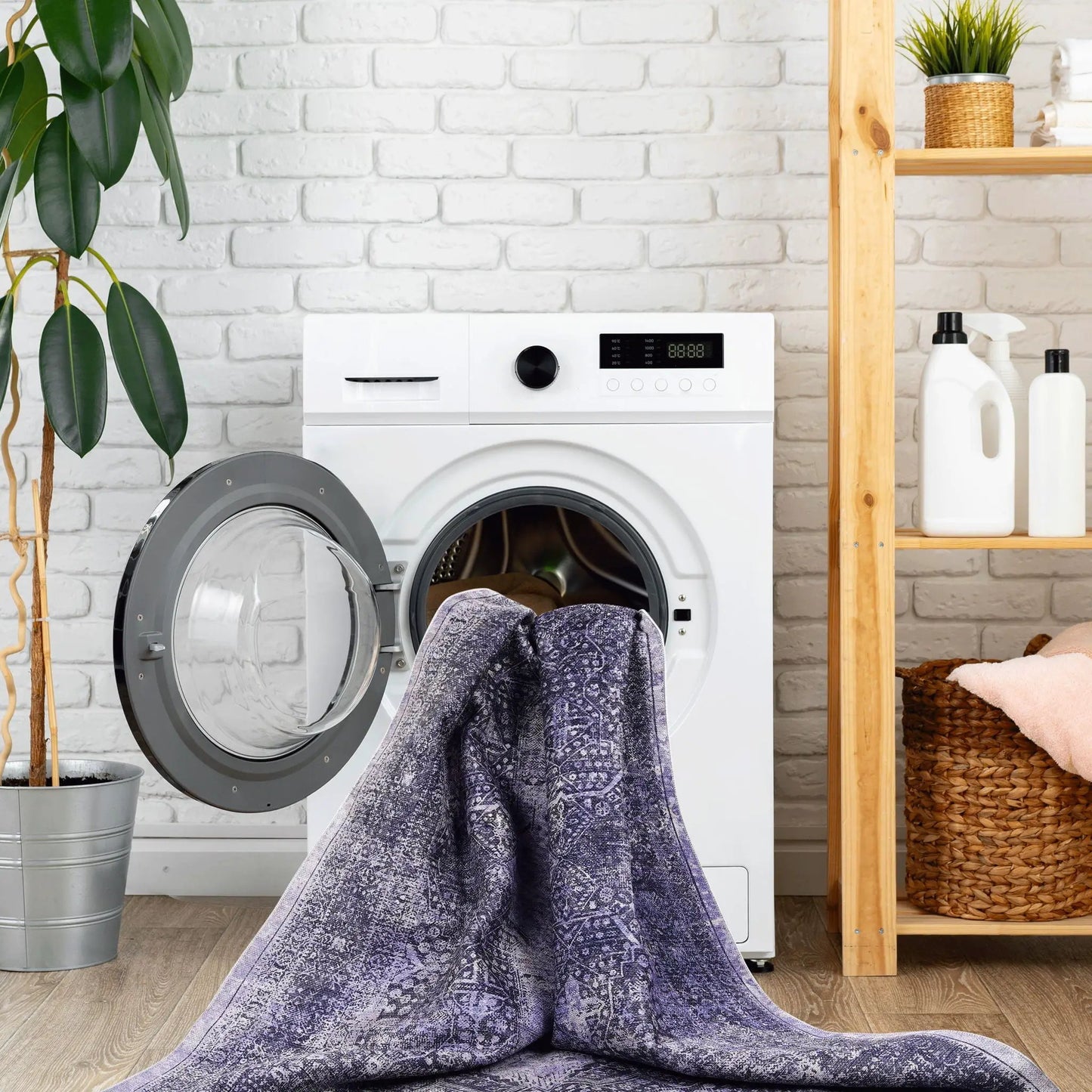 Maval Washable Area Rug and Everyday Durable