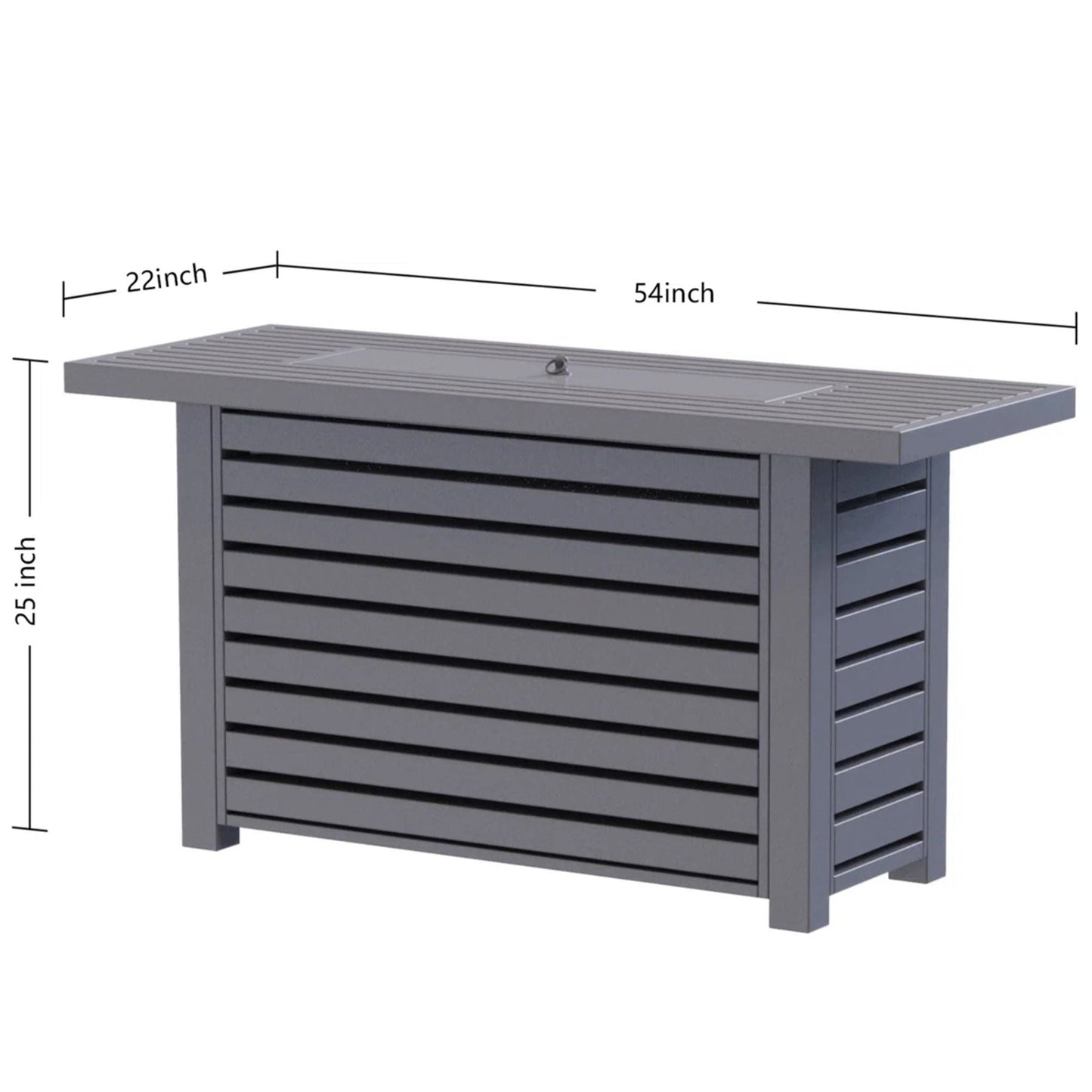 Propane or Gas Outdoor Fire Pit Table With Lid