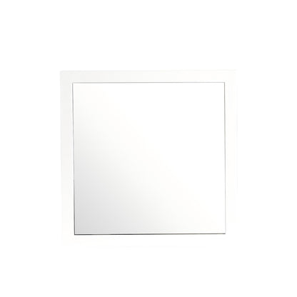 Burlington Modern Design Transitional Wall Mirror white wood frame by HouseOfZazla on Tampa Home & Garden Store
