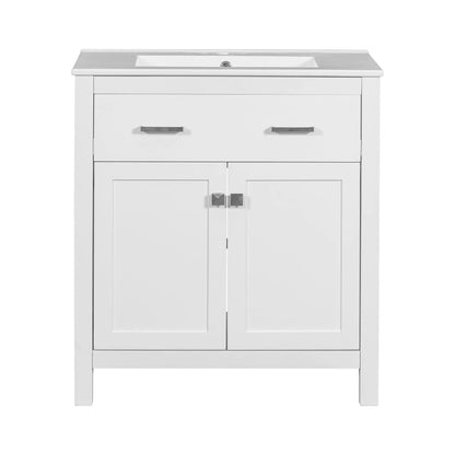 Bathroom Vanity Ceramic Sink and Soft Close Doors