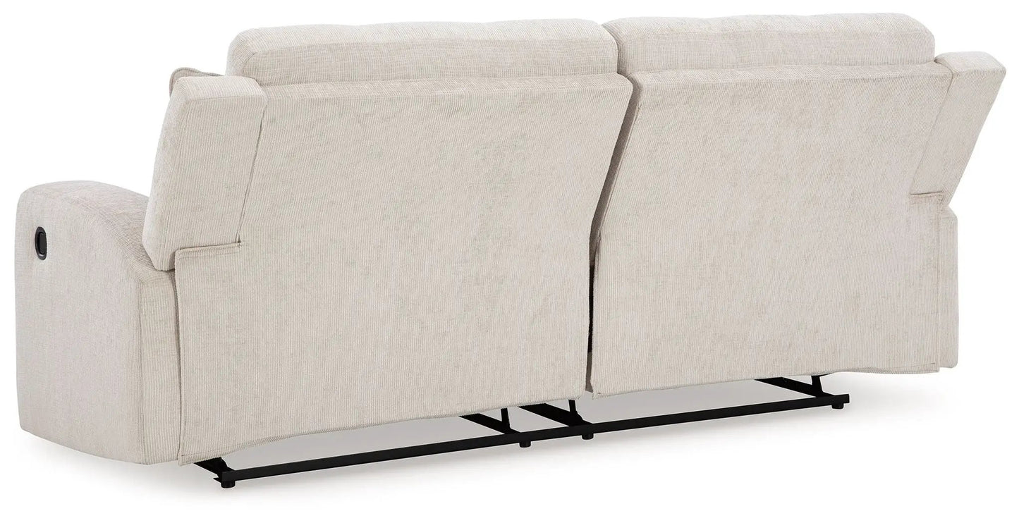 Danum 2-seat reclining sofa in beige textured fabric by Unique Piece Furniture on Tampa Home & Garden Store