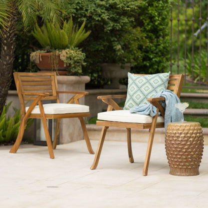 Acacia Wood Outdoor Dining Set with Coffee Table