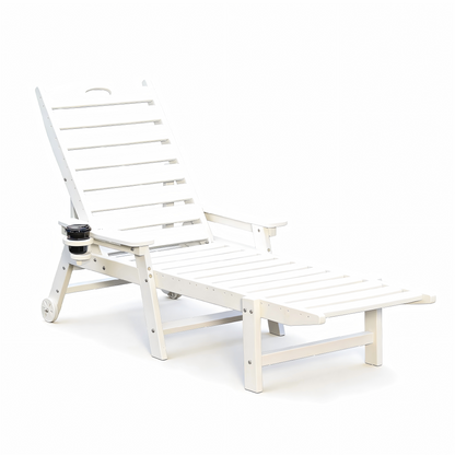 Durable HDPE Chaise Lounge Chair for Outdoor Use