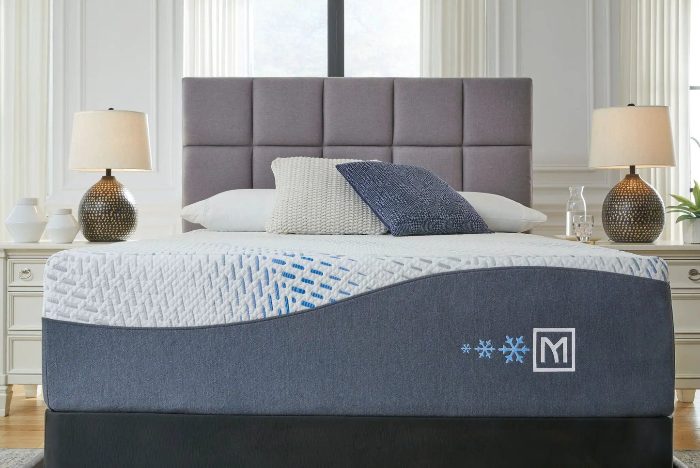 Millennium luxury gel mattress with foundation on bed by Unique Piece Furniture on Tampa Home & Garden Store