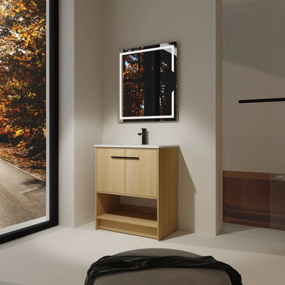 Modern Bathroom Vanity with Ceramic Sink