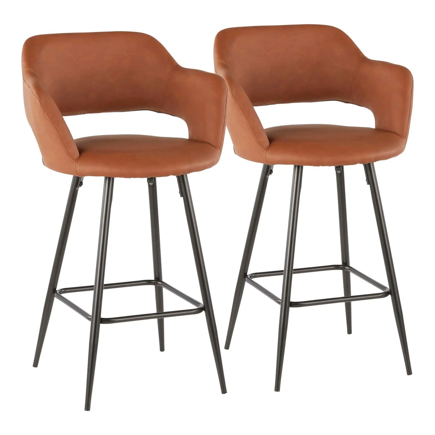 Margarite Contemporary Counter Stool Set of Two