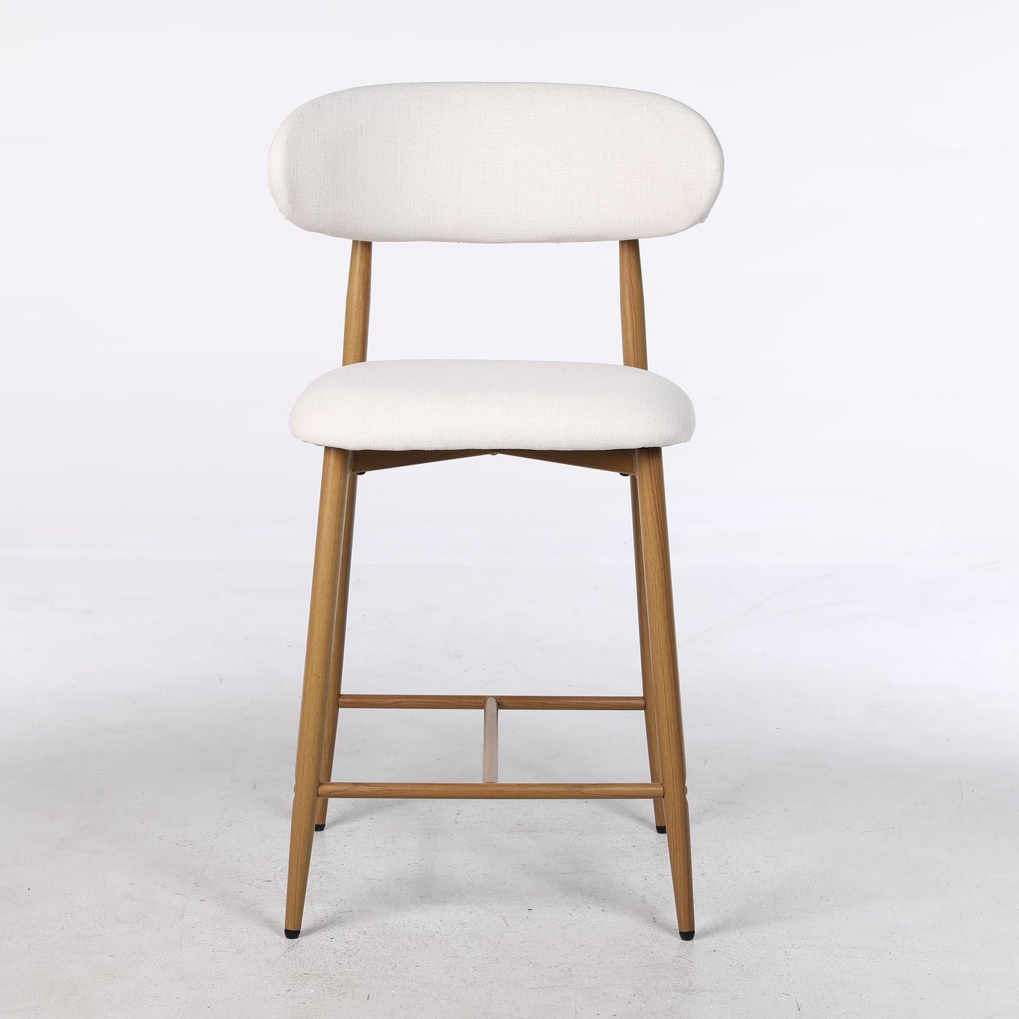 Set of Upholstered Counter Bar Stools for Kitchen