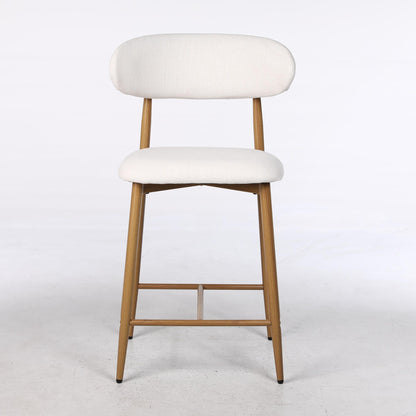 Set of Upholstered Counter Bar Stools for Kitchen