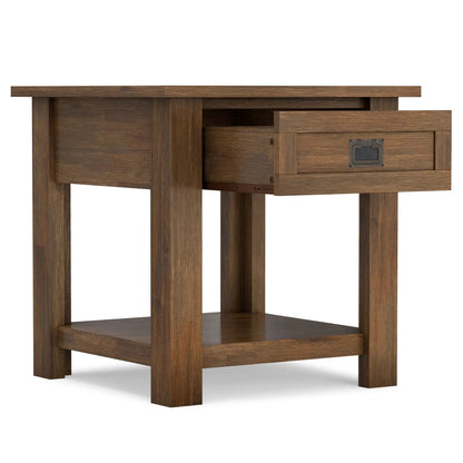 Monroe Handcrafted Side Table and the Acacia Wood