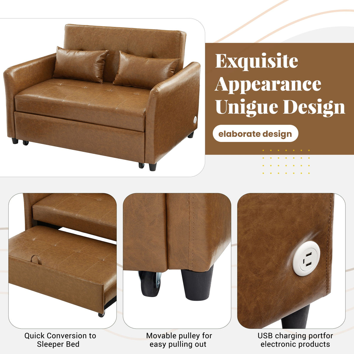 Convertible Sleeper Sofa and a Compact Design